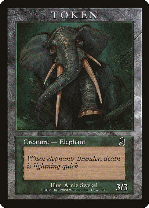(Promo-PLAYER_REWARDS)Elephant Token/象トークン (Illus. Arnie Swekel)【英語】